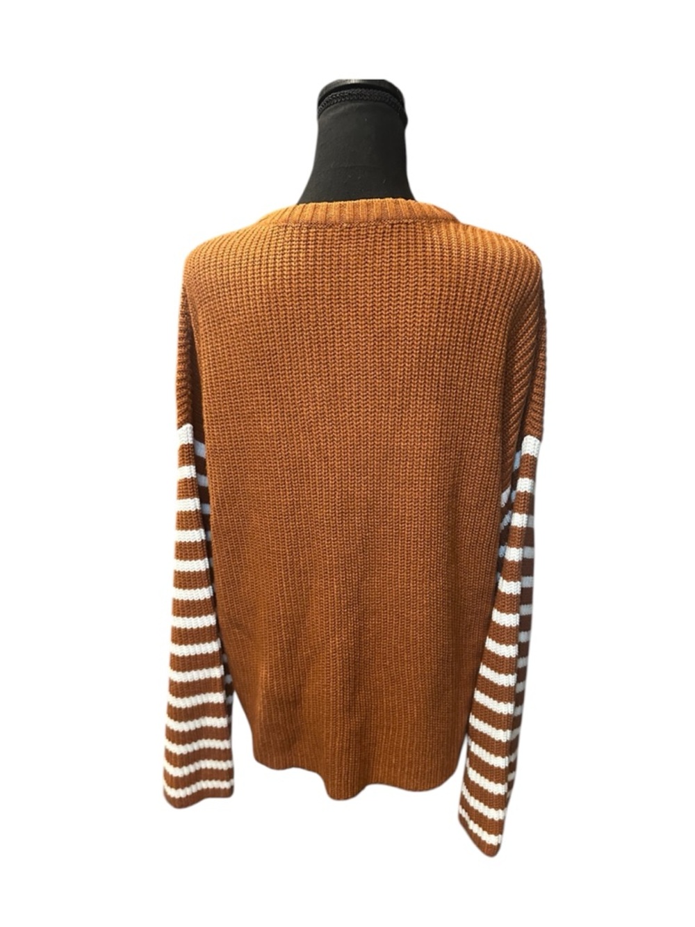 Pink Lily Bell Sleeve Striped Sweater - Picture 6 of 7